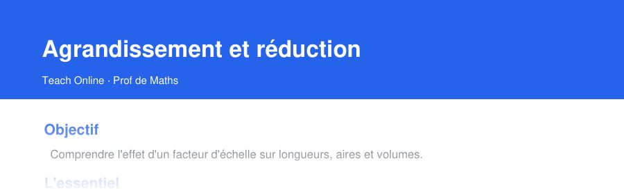 Aperçu : haut de la première page — Agrandissement et réduction